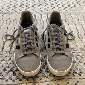 Adidas Daily 3.0 Mens Grey and Black Sneakers